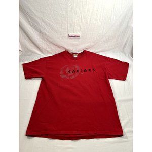 Caesars Palace Graphic T-Shirt Mens Xl Red Short Sleeve Shirt